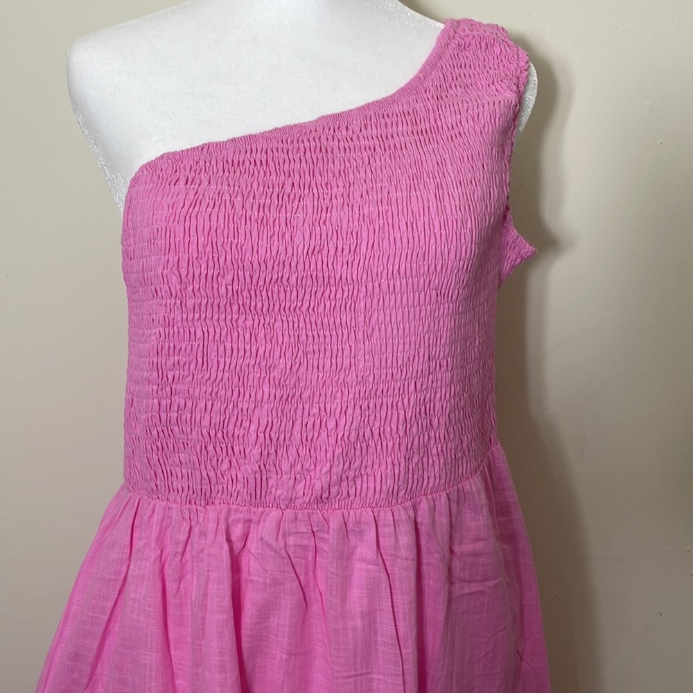 Women One Shoulder Dress Sleeveless Casual Summer Dresses - Picture 8 of 8